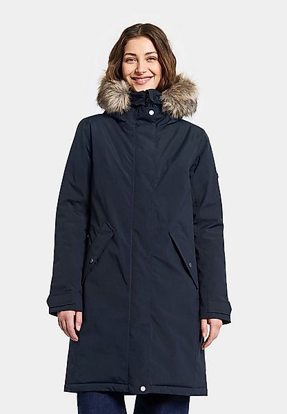 Didriksons Winterjacke Damen Wintermantel Kapuze aus Kunstfell ERNA mit Kap günstig online kaufen