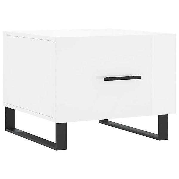 vidaXL Couchtisch Couchtisch Hochglanz-Weiß 50x50x40 cm günstig online kaufen