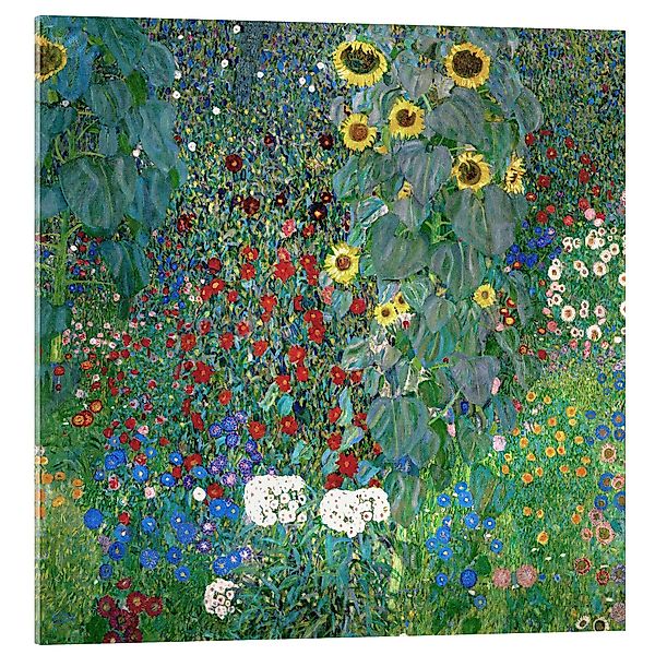 Posterlounge Wandbild Bauerngarten mit Sonnenblumen, Gustav günstig online kaufen