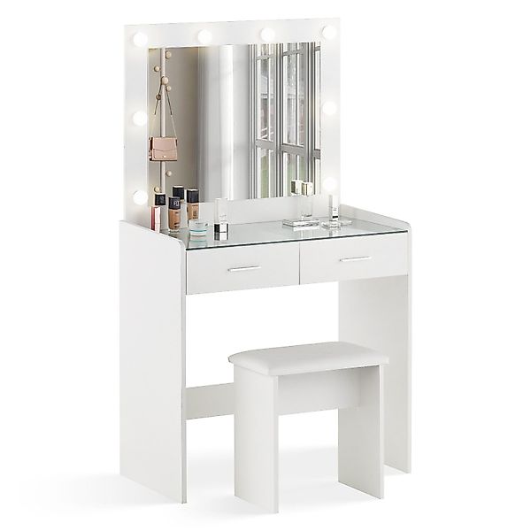 Ofcasa Schminktisch 80x33x140cm Frisiertisch (2 Pakete), günstig online kaufen