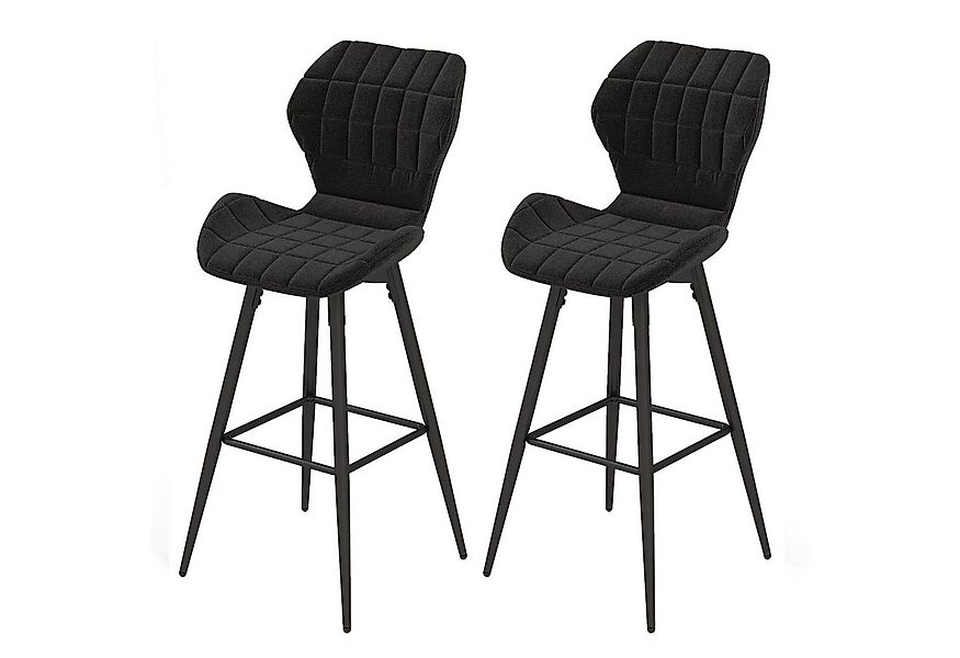 KOMFOTTEU Barhocker (Set, 2 St), Gepolsterter Barstuhl, bis 150 kg belastba günstig online kaufen