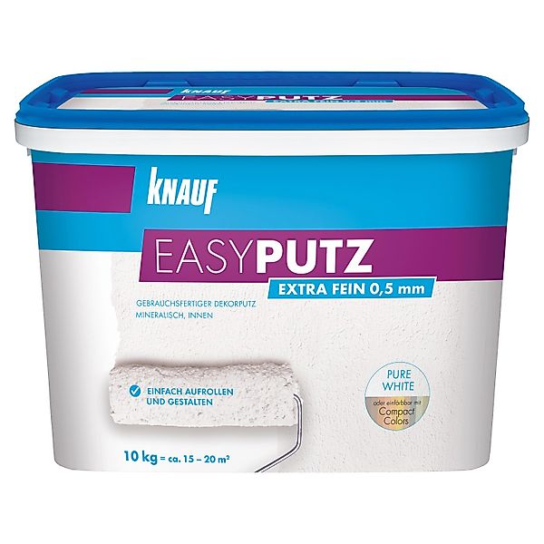 KNAUF Gips-Kalk-Putz Knauf EasyPutz Streichputz 10 kg 0,5 mm extra fein günstig online kaufen
