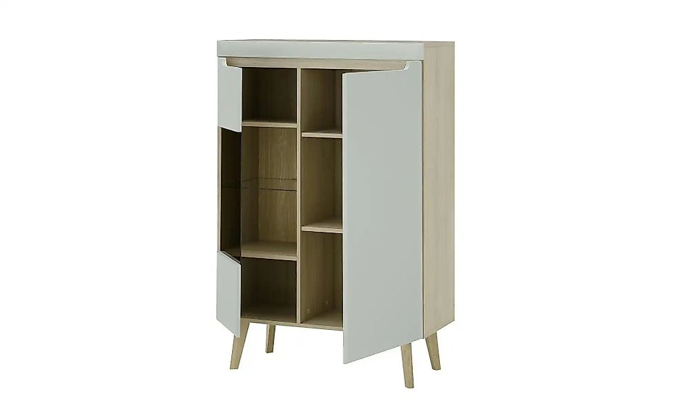 Vitrine  Malaren ¦ weiß ¦ Maße (cm): B: 90 H: 134 Schränke > Vitrinen - Höf günstig online kaufen