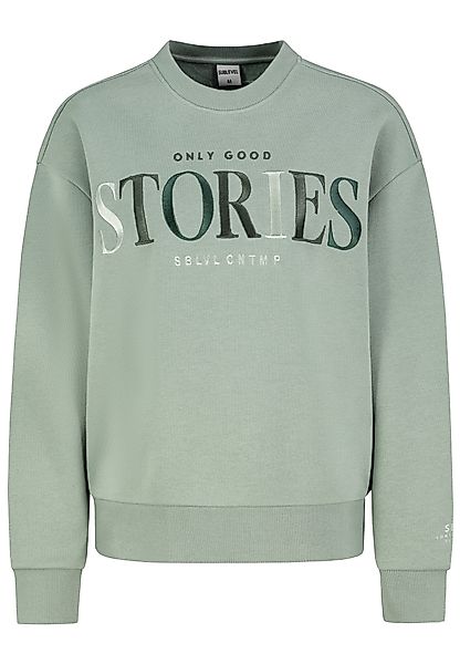 SUBLEVEL Longpullover Stylisches Langarmshirt mit Motiv günstig online kaufen