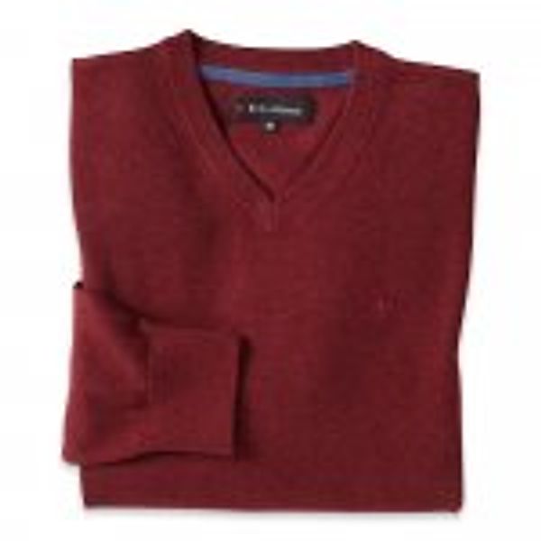 Aktueller V-Pullover,bordeaux- günstig online kaufen