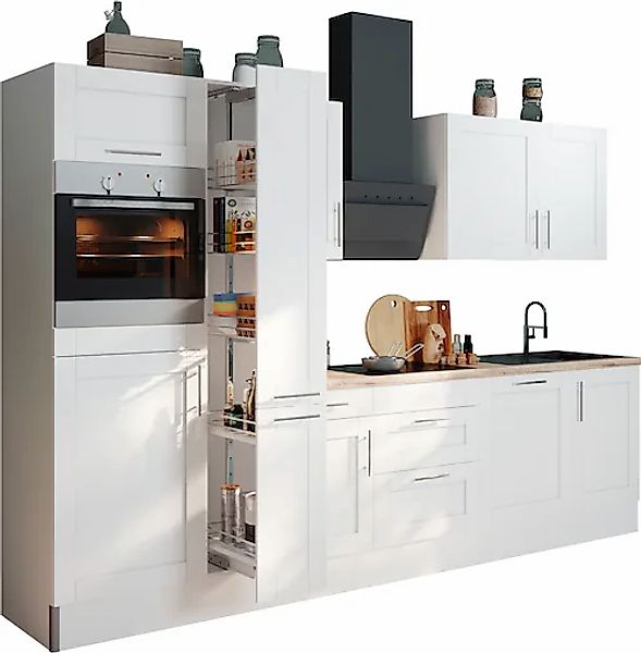 KOCHSTATION Küchenzeile »KS-Ahus«, Breite 310 cm, wahlw. mit E-Geräten, MDF günstig online kaufen