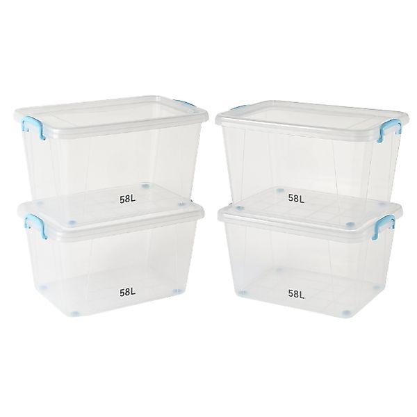 Plastard Aufbewahrungsbox mit Deckel & Rollen günstig online kaufen