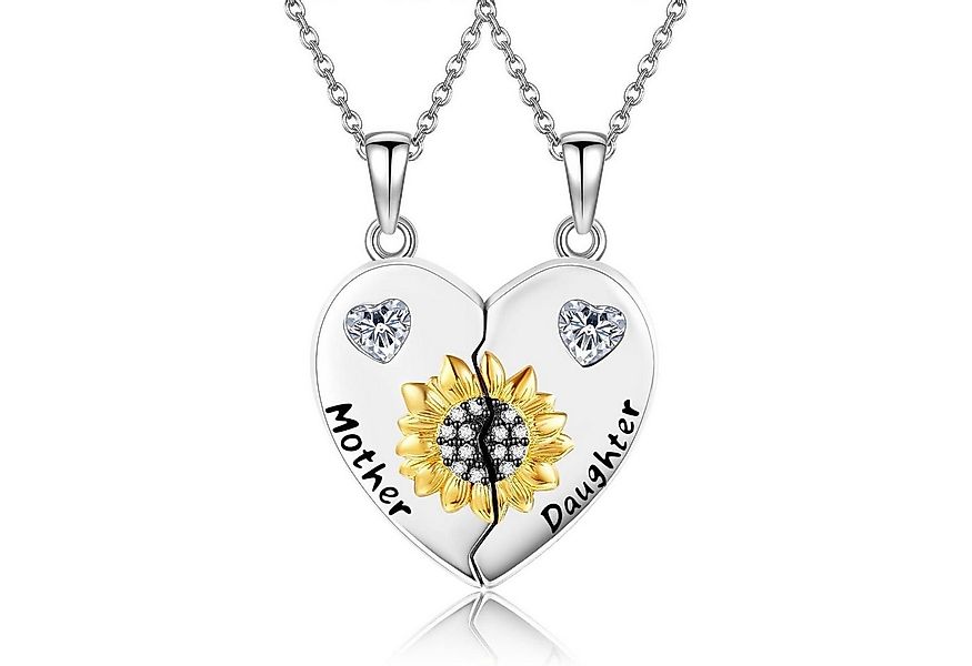 LuxusKollektion Kette und Anhänger Set Halsketten 2 Matching Anhänger Yin Y günstig online kaufen