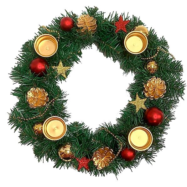 Gravidus Adventskranz Adventskranz Ø35cm mit Kerzenhalter günstig online kaufen