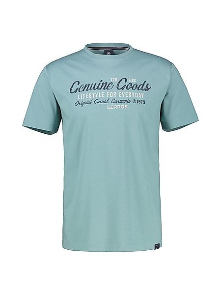 LERROS T-Shirt T-Shirt unifarben mit Print und 1/2-Ärmeln günstig online kaufen