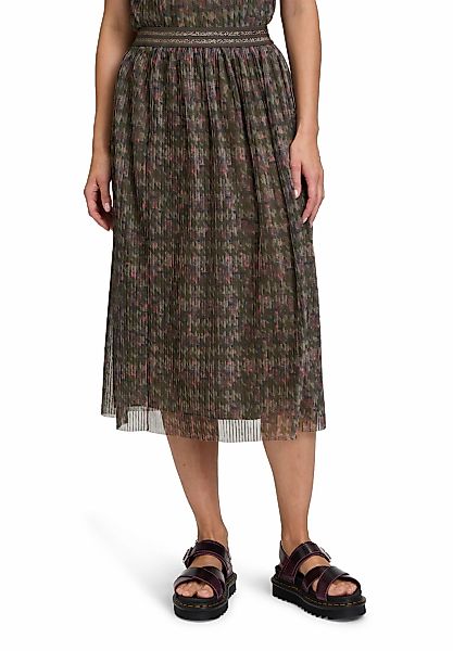 Cartoon Midirock "Cartoon Damen Plisseerock mit offenem Saum", Druck günstig online kaufen
