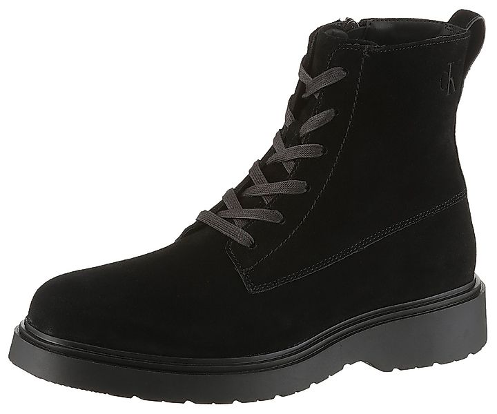 Calvin Klein Jeans COMBAT ESS LACE UP ZIP BOOT SU Schnürboots Schnürstiefel günstig online kaufen