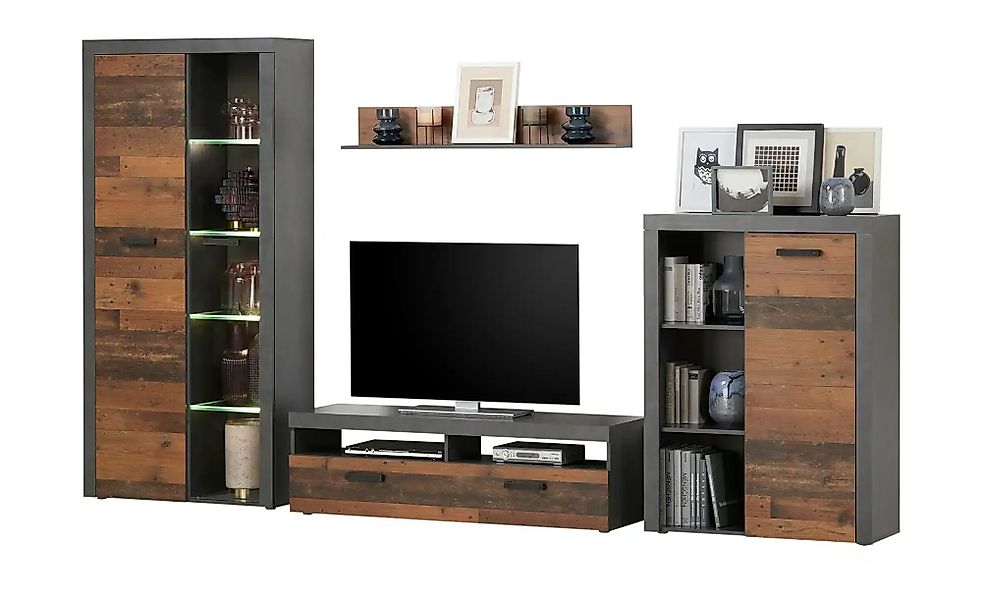 Wohnkombination  Tavola ¦ holzfarben ¦ Maße (cm): B: 340 H: 190 T: 40.0 Kom günstig online kaufen