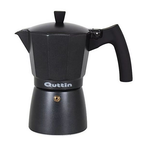 Italienische Kaffeemaschine Quttin Darkblack Induktion Schwarz günstig online kaufen