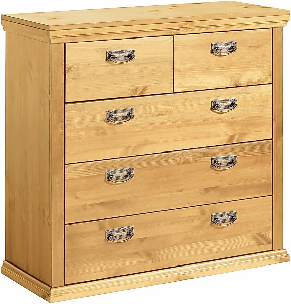 OTTO home Schubkastenkommode "Madrid" aus massiver Kiefer mit 5 Schubladen, günstig online kaufen
