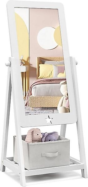 KOMFOTTEU Standspiegel Kinder, mit verstellbarem Winkel, 45 x 40 x 112cm günstig online kaufen