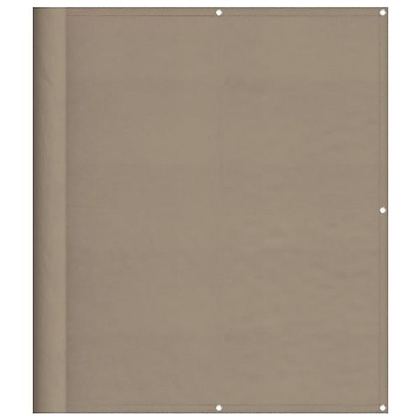 vidaXL Balkon-Sichtschutz Taupe 120x700 cm 100 % Polyester-Oxford 4000249 günstig online kaufen
