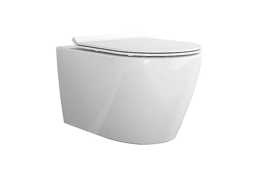Bernstein Tiefspül-WC B-8030R, Wand-WC, spülrandlos, Softclose-Sitz-Superfl günstig online kaufen