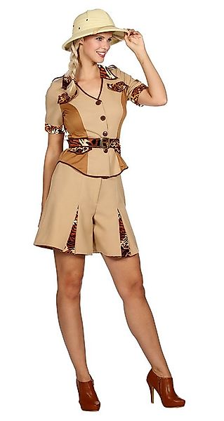 Karneval-Klamotten Kostüm Safari Damen Dschungel Afrika Damenkostüm, Wildhü günstig online kaufen