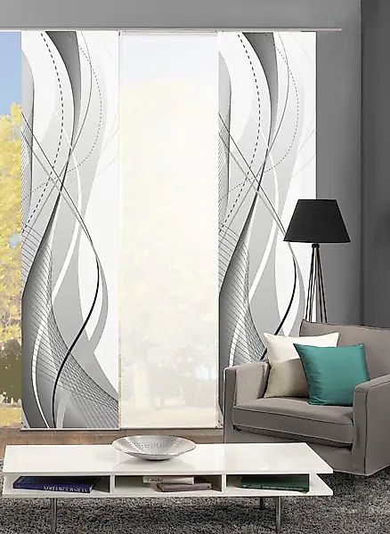 HOME WOHNIDEEN Schiebegardine »WUXi«, (3 St.), HxB: 245x60, inkl. Befestigu günstig online kaufen