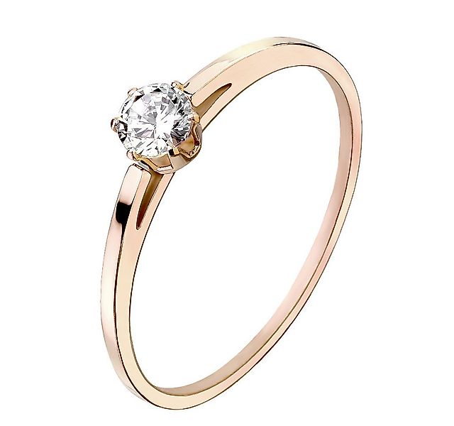 Taffstyle Fingerring Damen Designer Ring Solitärring Rosegold Kristall Größ günstig online kaufen