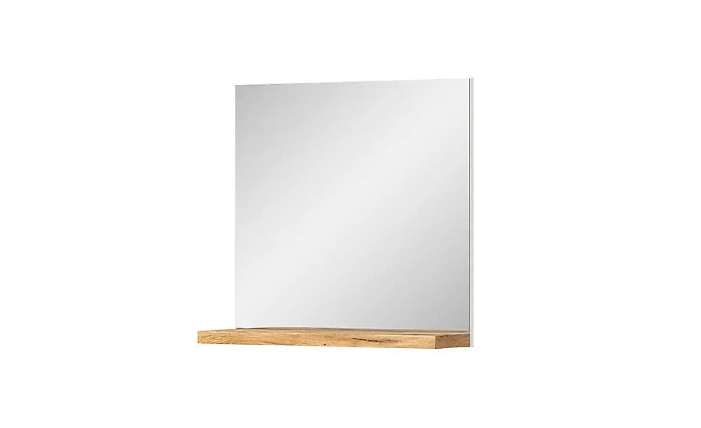 Spiegel 60 x 59 cm  ¦ holzfarben ¦ Holzwerkstoff,Aluminium,Glas ¦ Maße (cm) günstig online kaufen