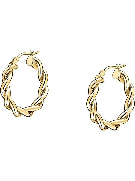 CHRIST Paar Creolen CHRIST Damen-Creolen 585er Gelbgold (Paar) günstig online kaufen