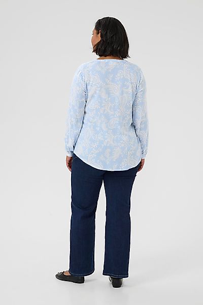 KAFFE Curve Langarmbluse Langarm-Bluse KCbella Große günstig online kaufen