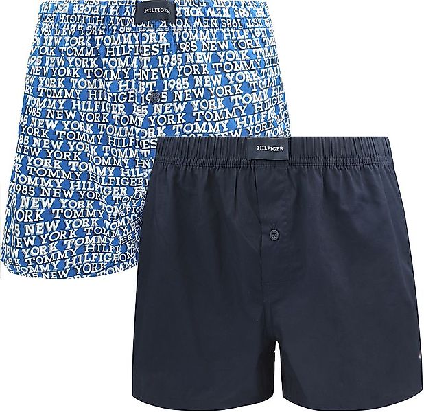 Tommy Hilfiger Boxer Woven 2-Pack Marine Blau - Größe M günstig online kaufen