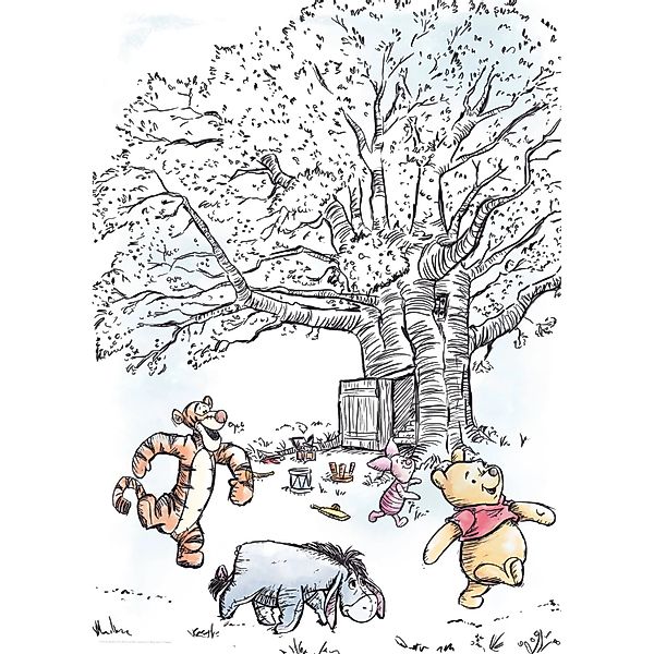 Komar Wandbild Winnie Pooh Playground 40 x 50 cm günstig online kaufen