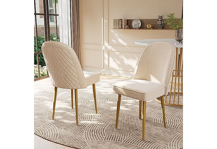 Flieks Esszimmerstuhl (Set, Kissenhöhe 9 cm, 2 St), 2er Set Polsterstühle K günstig online kaufen