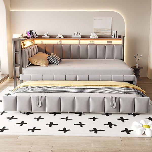 REDOM Schlafsofa mit USB-/Typ-C-Anschlüssen und LED-Lichtern, günstig online kaufen