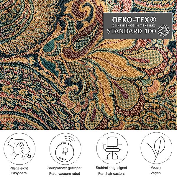 THEKO Teppich "Gabiro 739" rechteckig 10 mm Höhe Kurzflor, Ornamente, ideal günstig online kaufen