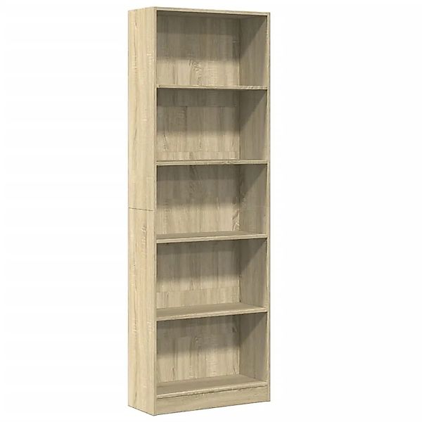vidaXL Bücherregal Sonoma-Eiche 60x24x176 cm Holzwerkstoff 857823 günstig online kaufen