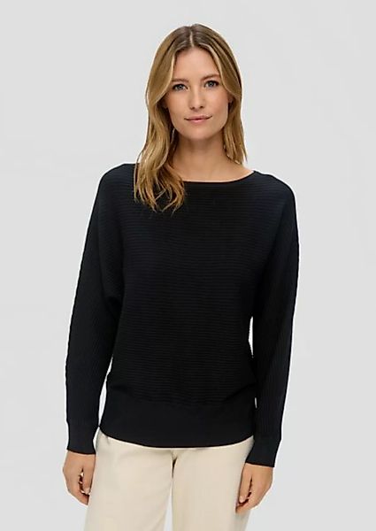 s.Oliver Strickpullover Strickpullover mit Fledermausärmeln günstig online kaufen