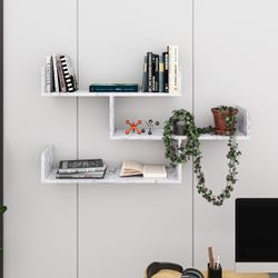 Decortie Bücherregal Tibet, Wandregal Modernes Bücherregal, günstig online kaufen