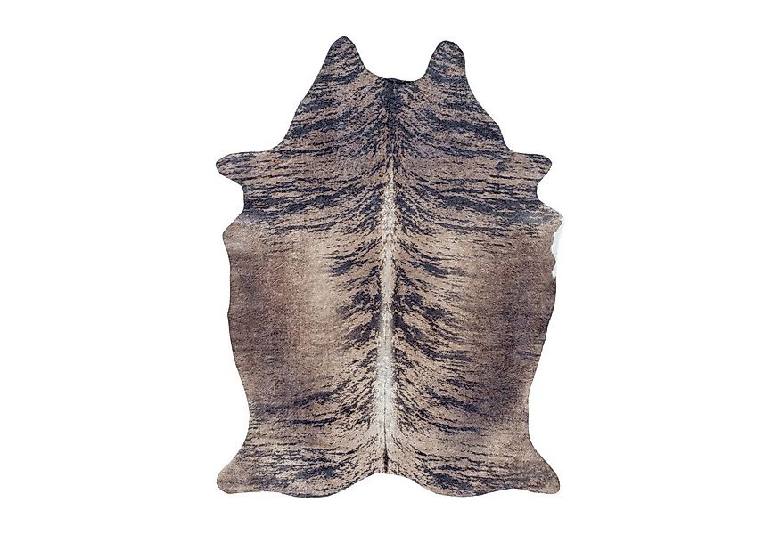 Teppium Teppich Rindsleder Imitat, Rund, Höhe: 7 mm, Fellteppich Kuhfell Ri günstig online kaufen