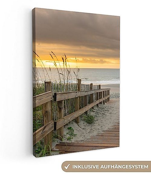 OneMillionCanvasses® Leinwandbild Strand - Meer - Düne - Weg, Fotodruck (1 günstig online kaufen