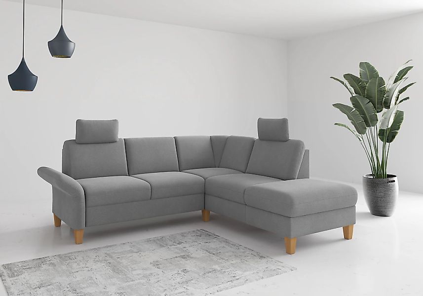 Home affaire Ecksofa "Rochelle, L-Form" wahlweise mit Armteilverstellung, B günstig online kaufen