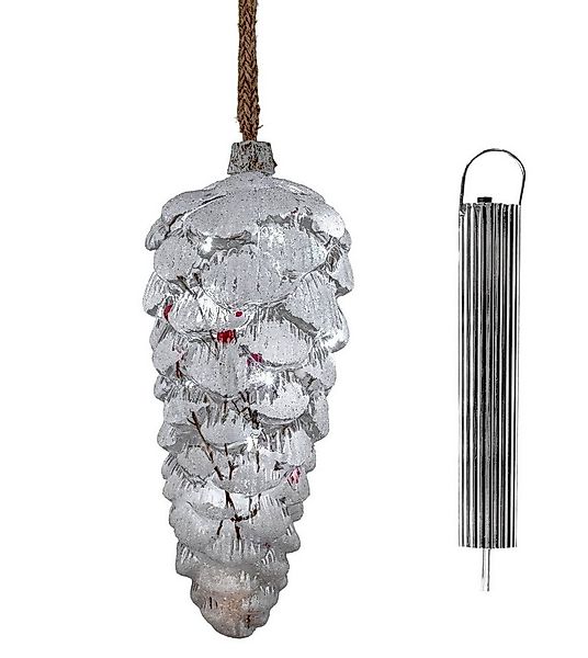 formano LED Dekolicht LED Hänger Zapfen Timer 20cm Winterdeko mit Schnee Be günstig online kaufen