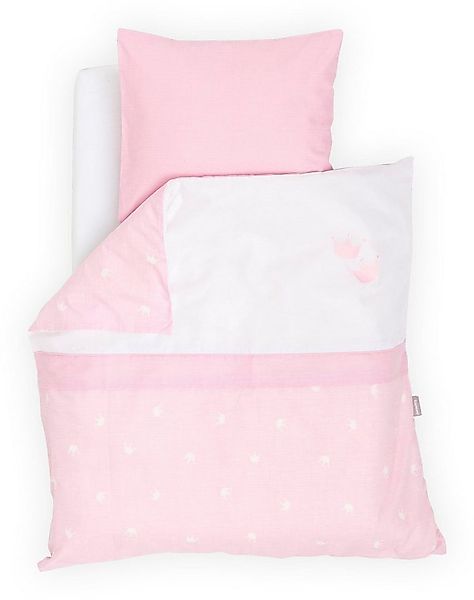 Träumeland Babybettwäsche kuschelweiche Bettwäsche Krone, Jersey, 2 teilig günstig online kaufen