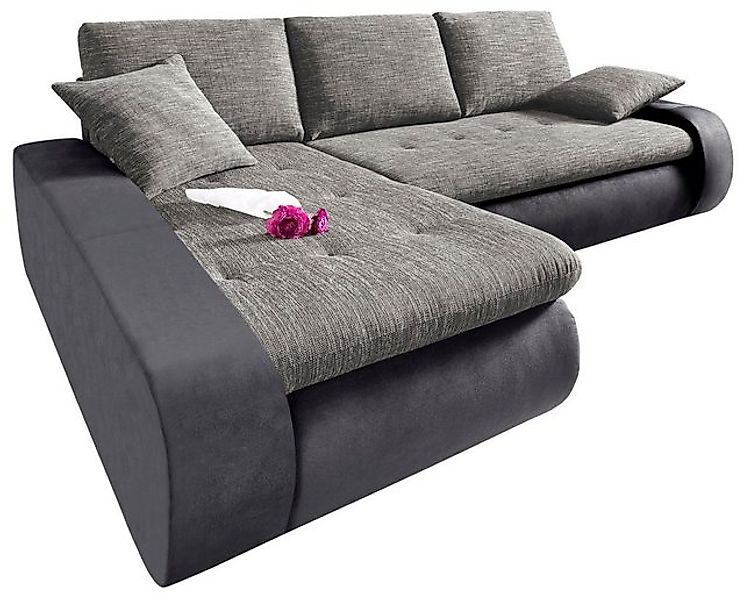 TRENDMANUFAKTUR Ecksofa "Indie, modern und bequem, Materialmix, OTTOs Choic günstig online kaufen