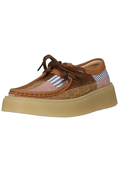 Clarks Torview Schnürschuh mit Uni-Streifen und Monogramm-Prints günstig online kaufen