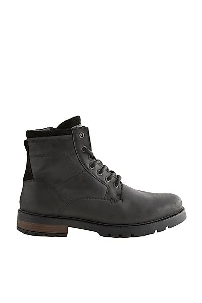 Next Lederstiefel mit Reißverschluss Schnürstiefelette (1-tlg) günstig online kaufen