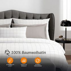 Pure cottom Kissenbezug 2er Set Baumwollperkal günstig online kaufen