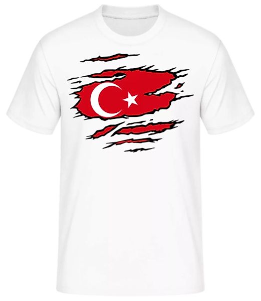 Zerrissene Flagge Türkei · Männer Basic T-Shirt günstig online kaufen