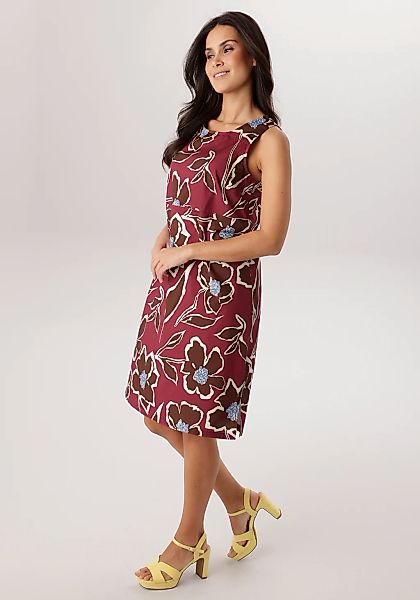 Aniston SELECTED Sommerkleid mit malerischen Blumen, Blüten und Blättern - günstig online kaufen