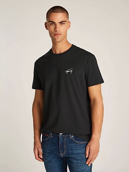 Tommy Jeans T-Shirt "TJM REG SIGNATURE TEE EXT", in Unifarbe günstig online kaufen