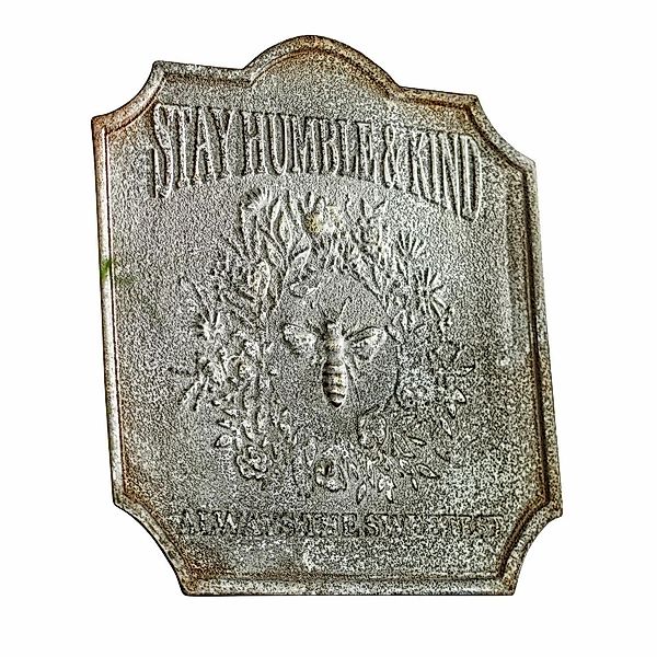 Mirabeau Wanddekoobjekt Deko-Schild Humble antikgrau günstig online kaufen