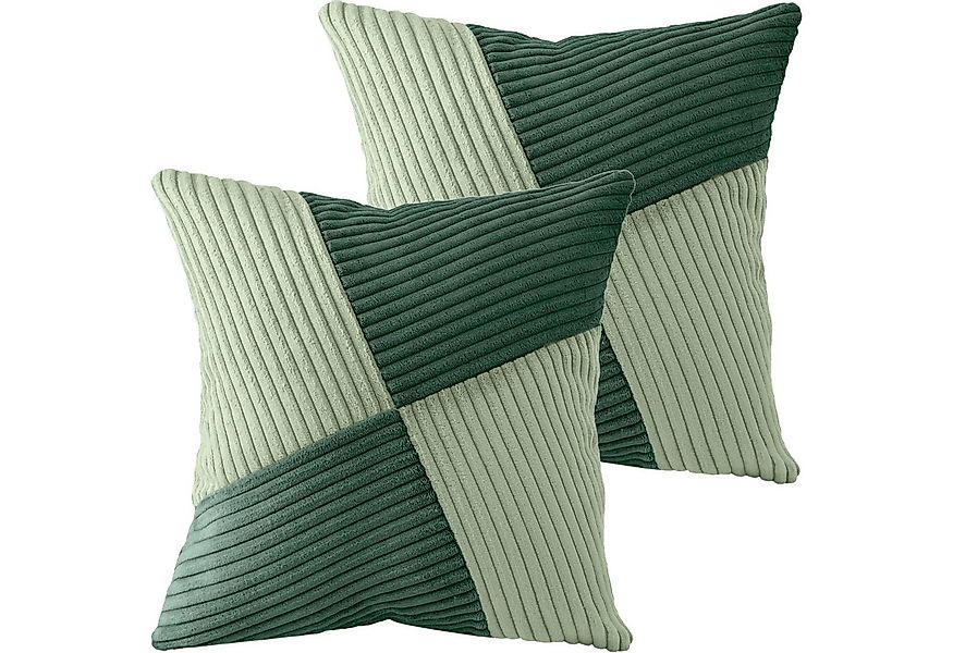 Amilian Dekokissen mit Füllung und Bezug - 2er Set - Zierkissen, Sofakissen günstig online kaufen